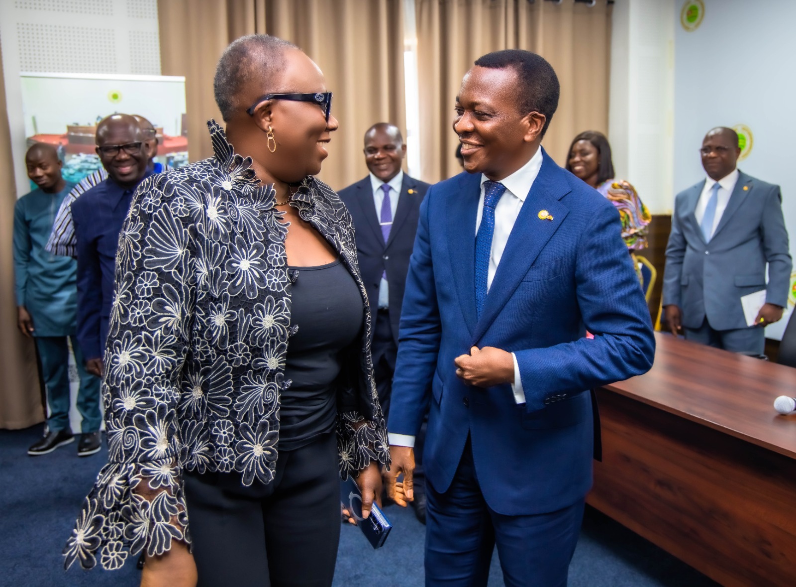 Avec le Président de l'Assemblée S.E.Sevon ADEDZE